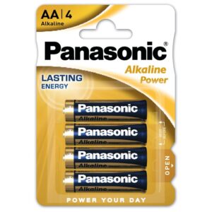 Blister 4 Batterie Alcaline Panasonic Power AA