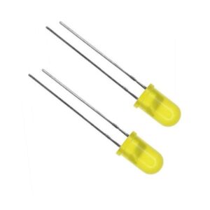 Set 100 Led circolari 5 mm colore giallo