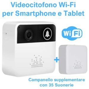 Videocitofono WiFi con notifica su smartphone e tablet