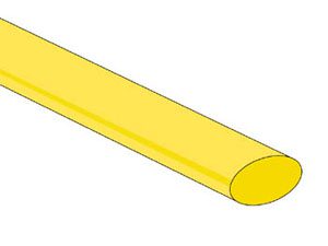 GUAINA TERMORESTRINGENTE GIALLA 9,5MM - 25PZ.