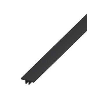 Listello di copertura PVC nero x profilato 27,5-1 m