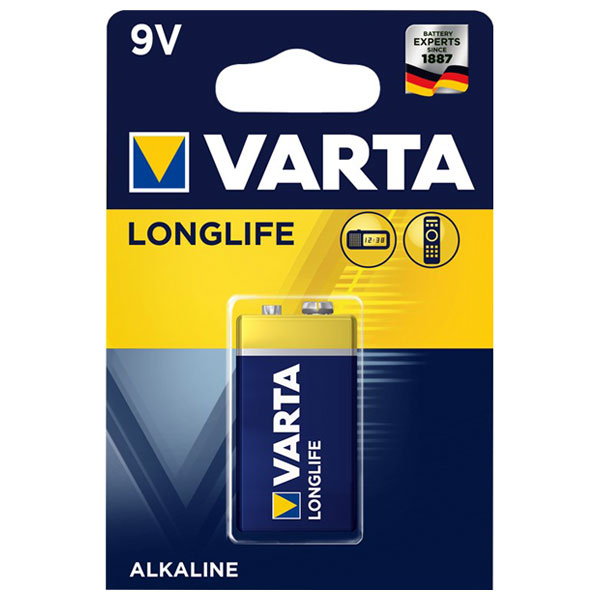 Batteria Alcalina VARTA Longlife 9 V