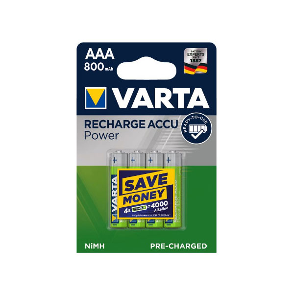Batteria VARTA AAA Ready To Use - 4 Pz