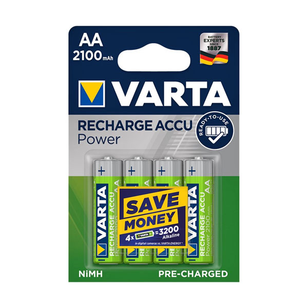 Batterie Varta AA Ready To Use - 4 Pz