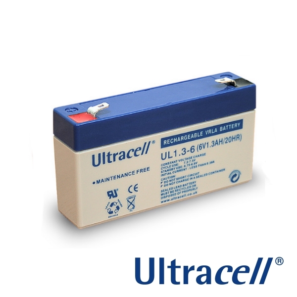 Batteria ricaricabile ULTRACELL 6 V - 1,3 Ah