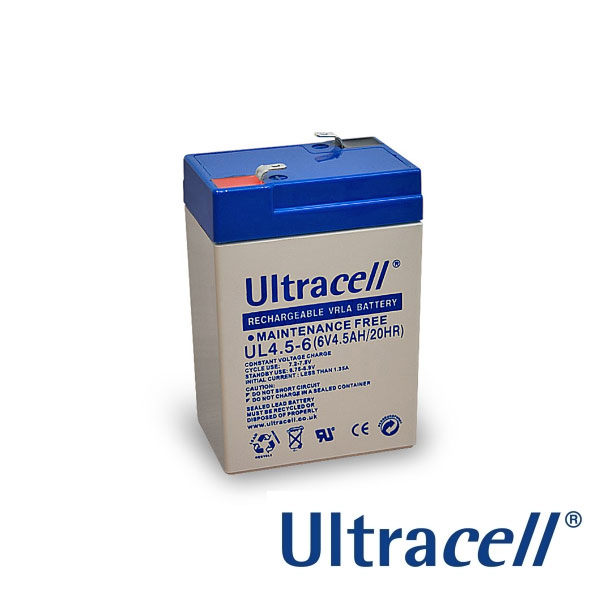 Batteria ricaricabile ULTRACELL 6 V – 4,5 Ah